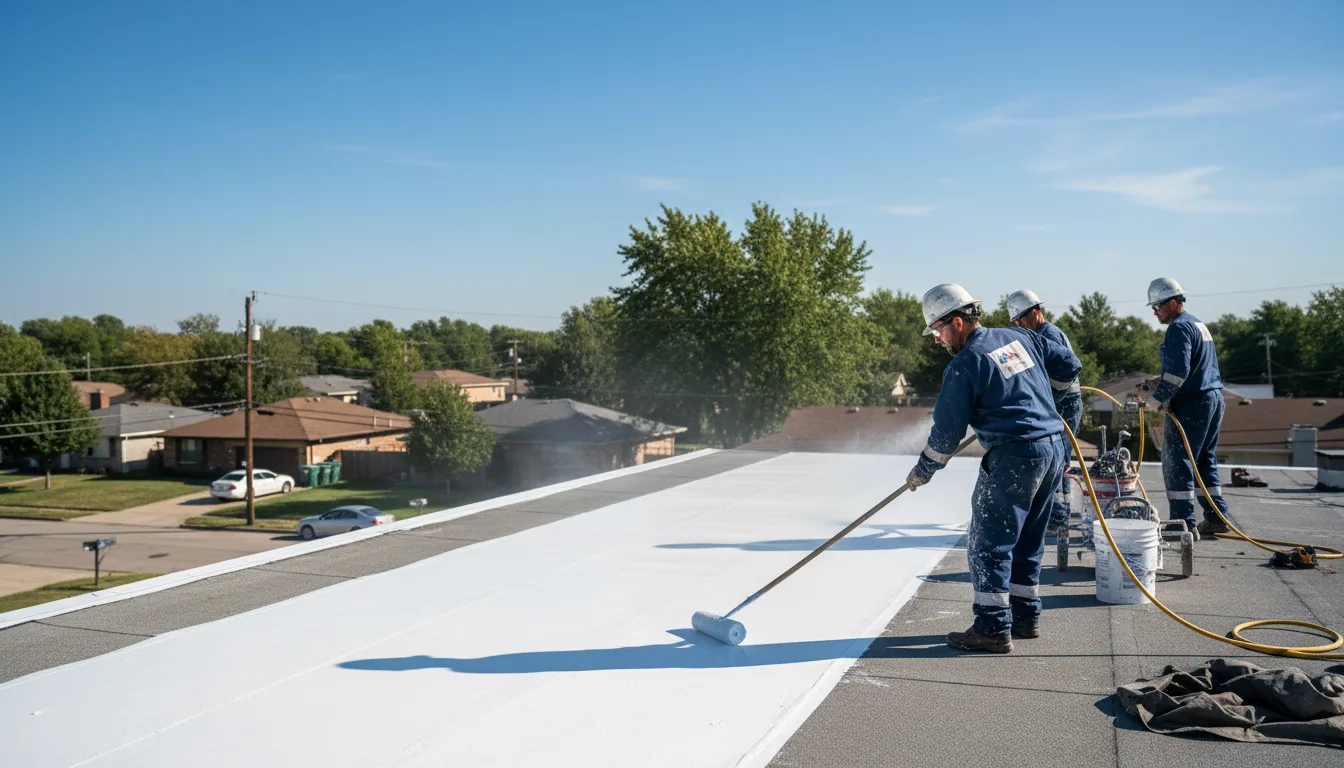 Commercial roof coating in Millwood, GA near me